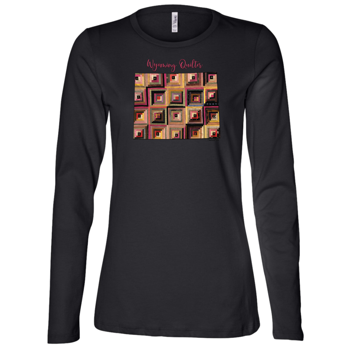 Wyoming Quilter Ladies' Jersey LS Missy Fit