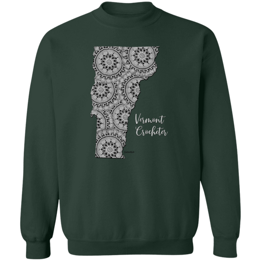 Vermont Crocheter Crewneck Pullover Sweatshirt