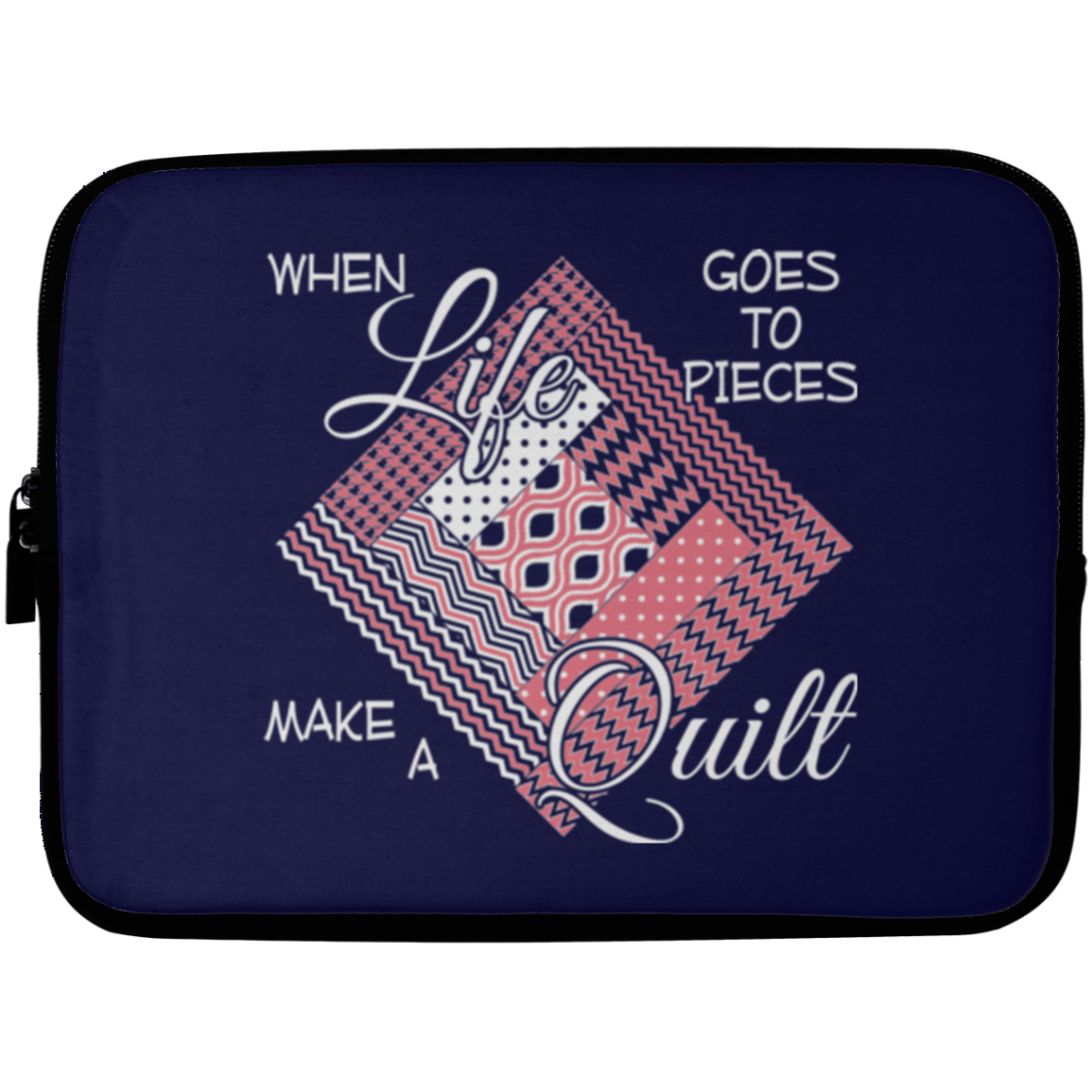 Make a Quilt (pink) Laptop Sleeves