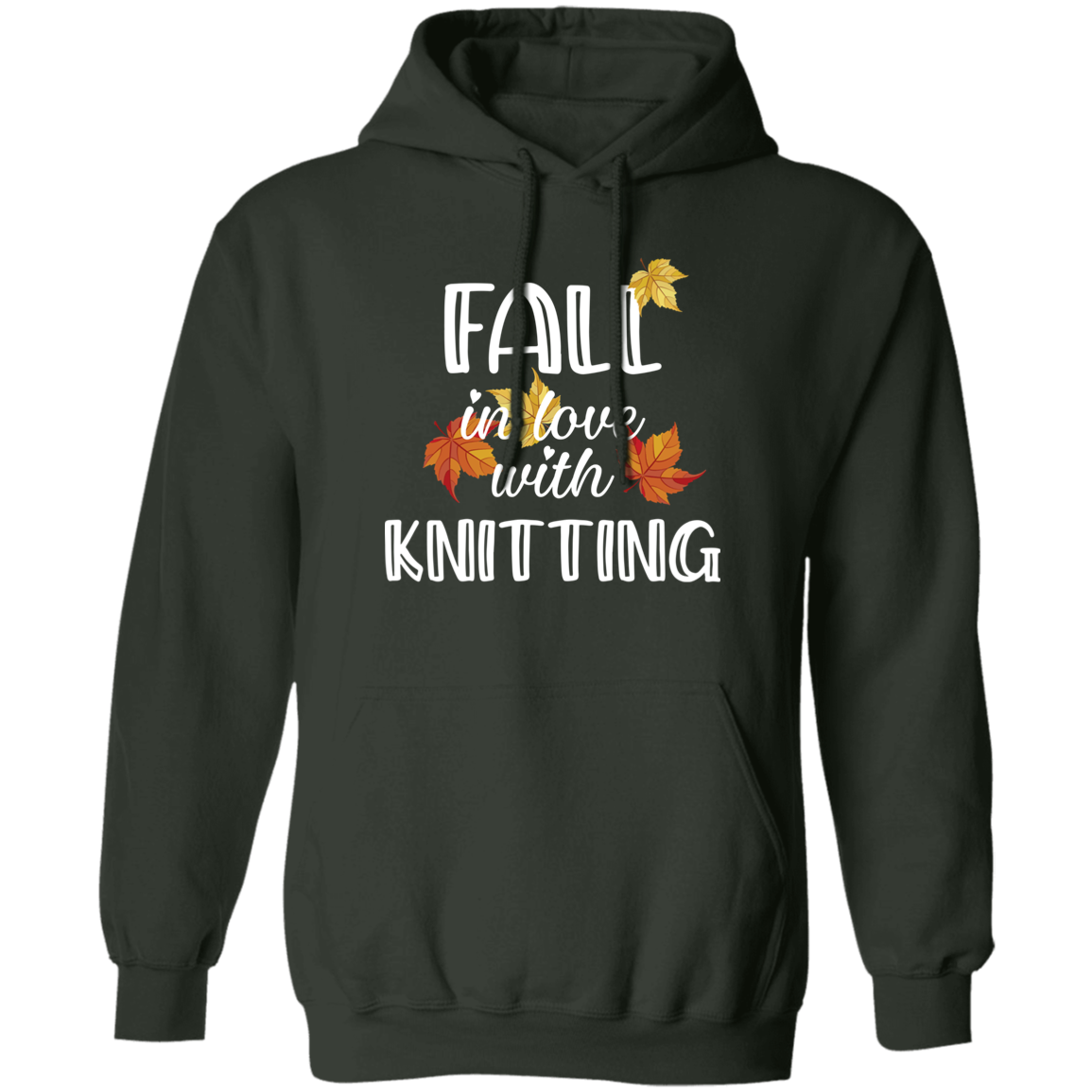 Fall in Love with Knitting Pullover Hoodie