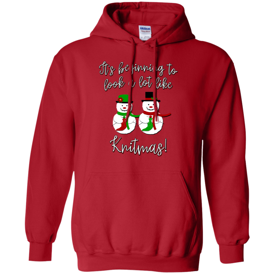 Knitmas Snow Couple Pullover Hoodie