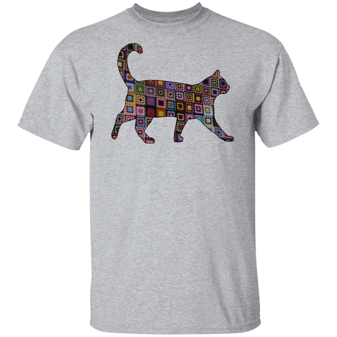 Granny Square Cat T-Shirt