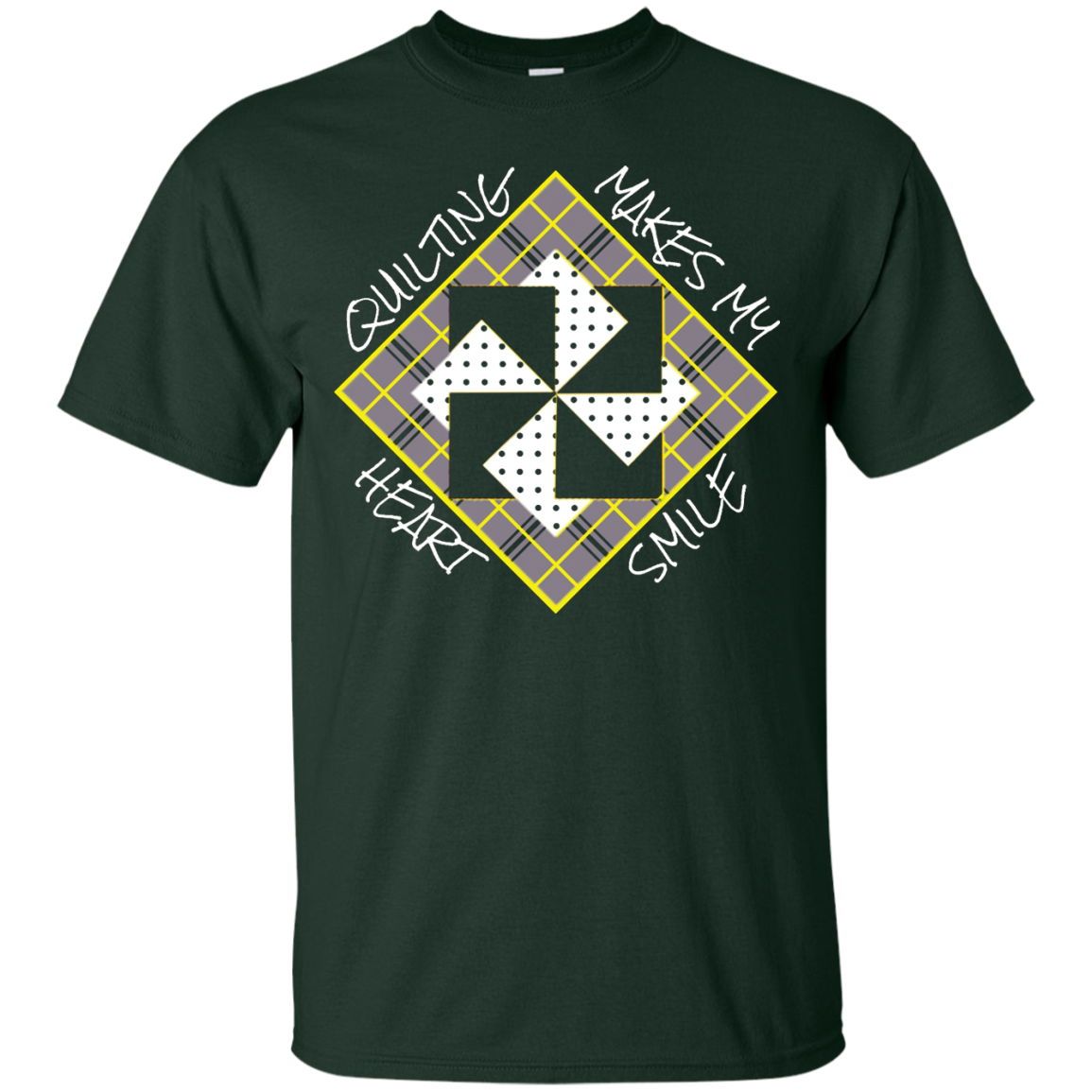Quilting Makes My Heart Smile Custom Ultra Cotton T-Shirt