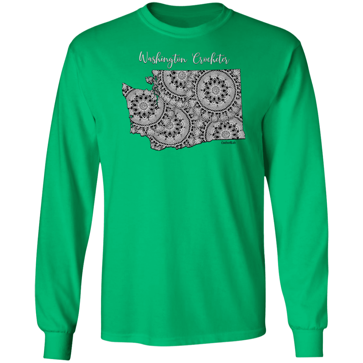 Washington Crocheter LS Ultra Cotton T-Shirt