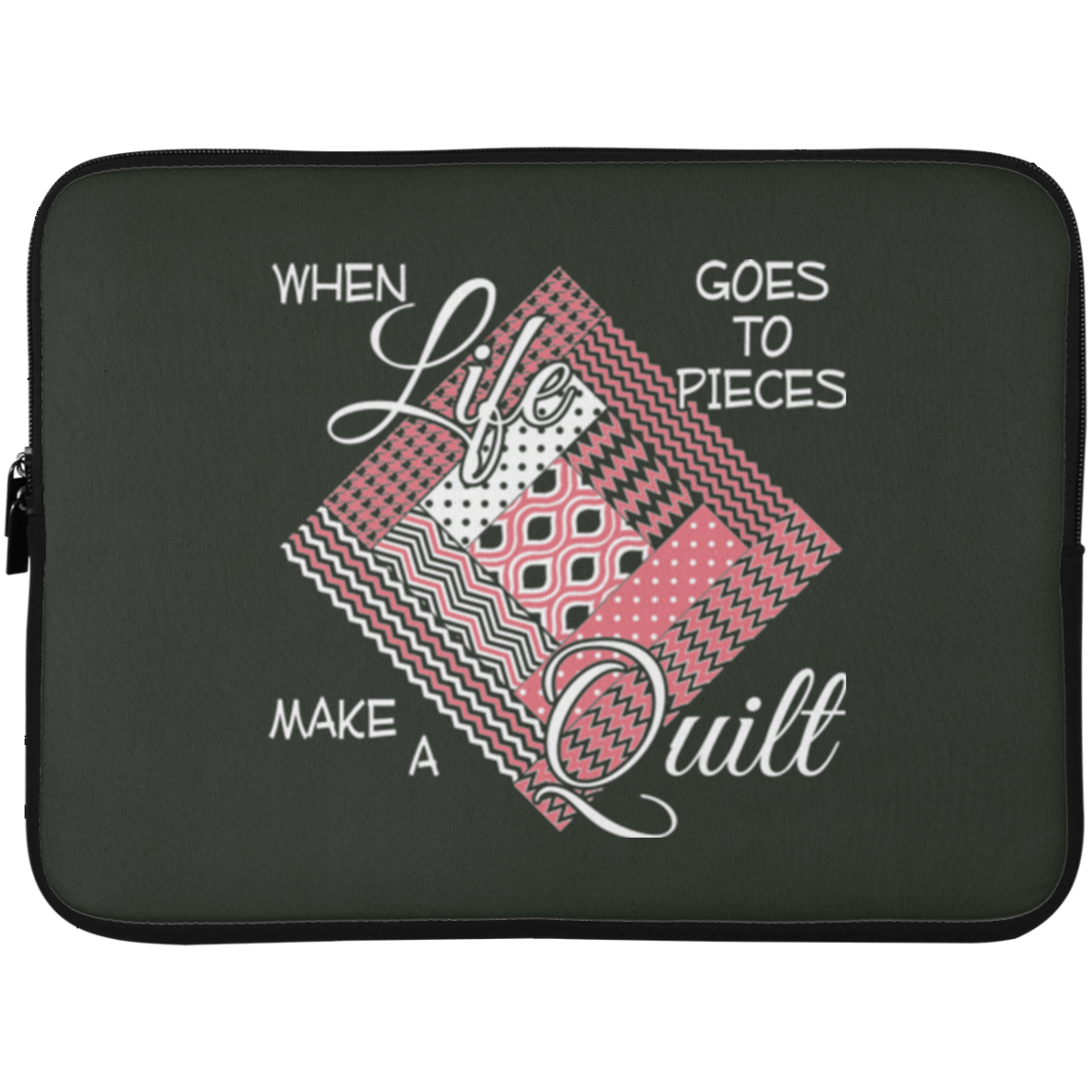 Make a Quilt (pink) Laptop Sleeves