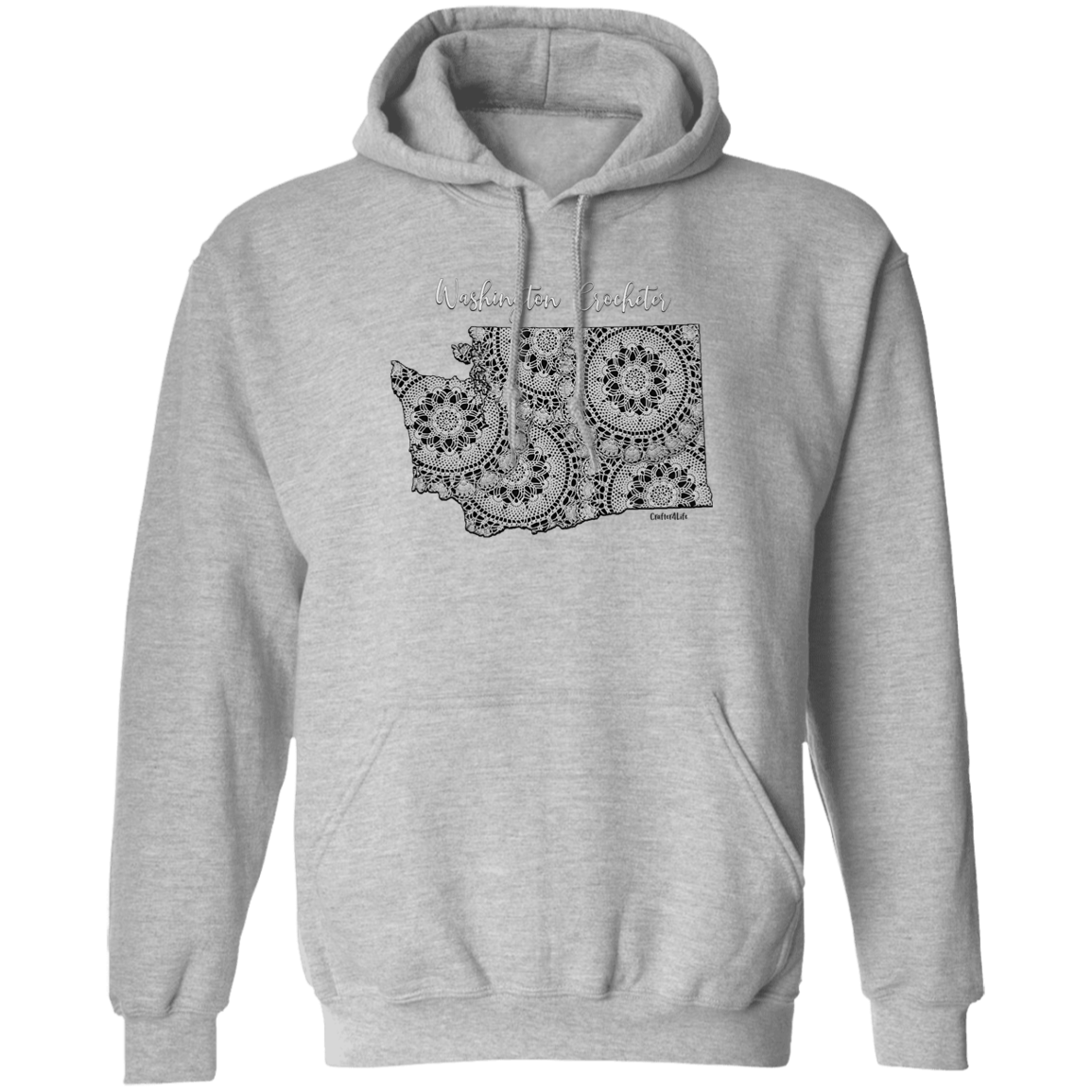 Washington Crocheter Pullover Hoodie