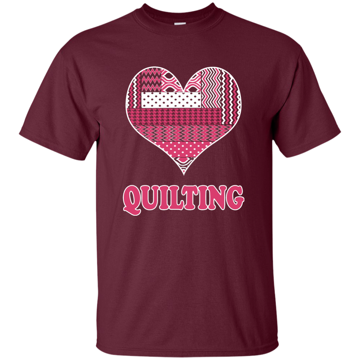 Heart Quilting Custom Ultra Cotton T-Shirt - Crafter4Life - 6