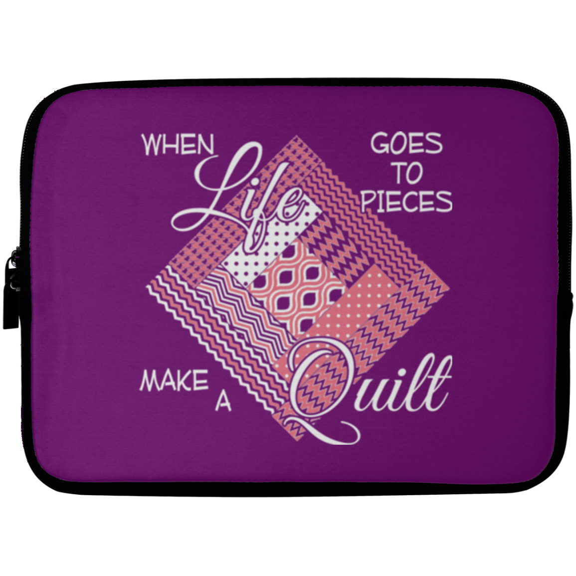 Make a Quilt (pink) Laptop Sleeves