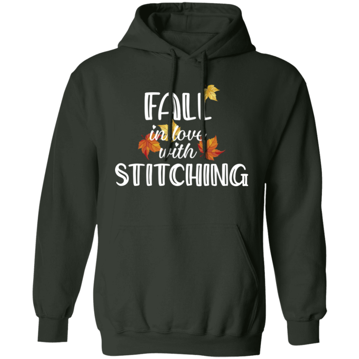 Fall in Love with Stitching Pullover Hoodie