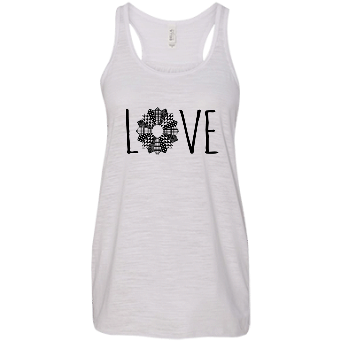 LOVE Quilt Flowy Racerback Tank