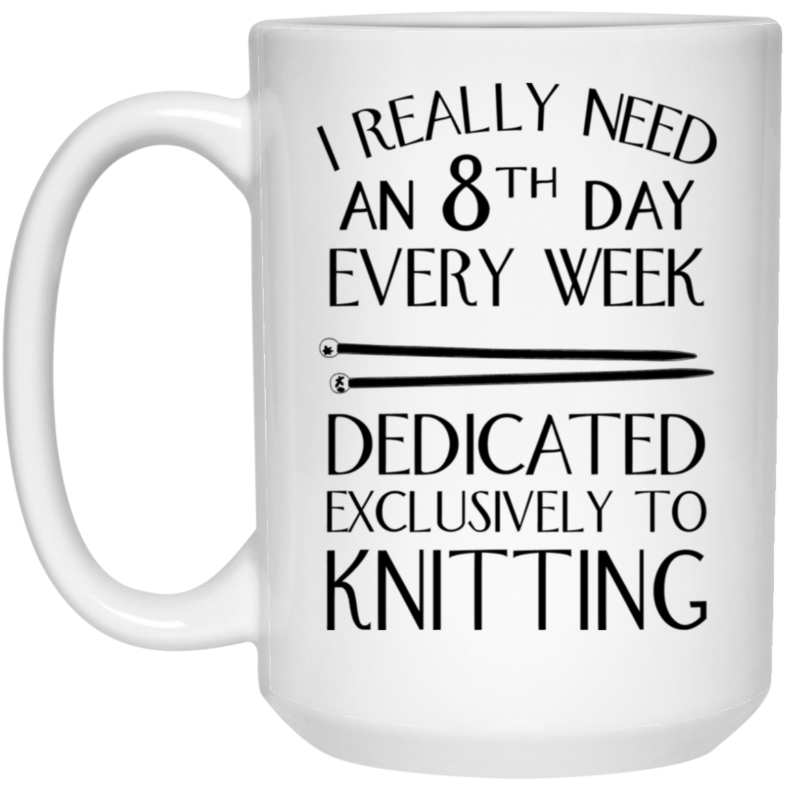 8th Day Knitting Mugs