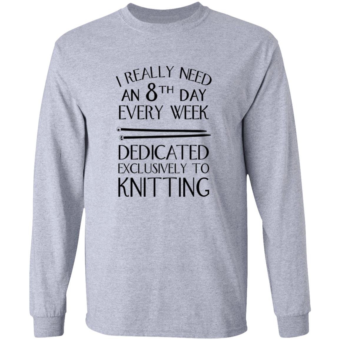 8th Day Knitting Long Sleeve T-Shirt