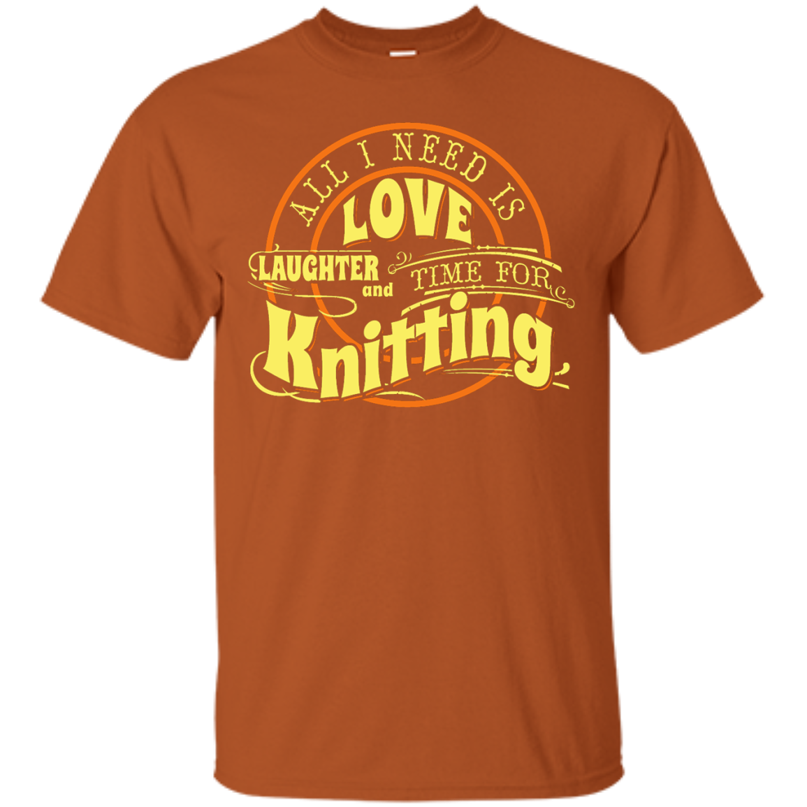 Time for Knitting (yellow) Custom Ultra Cotton T-Shirt - Crafter4Life - 6