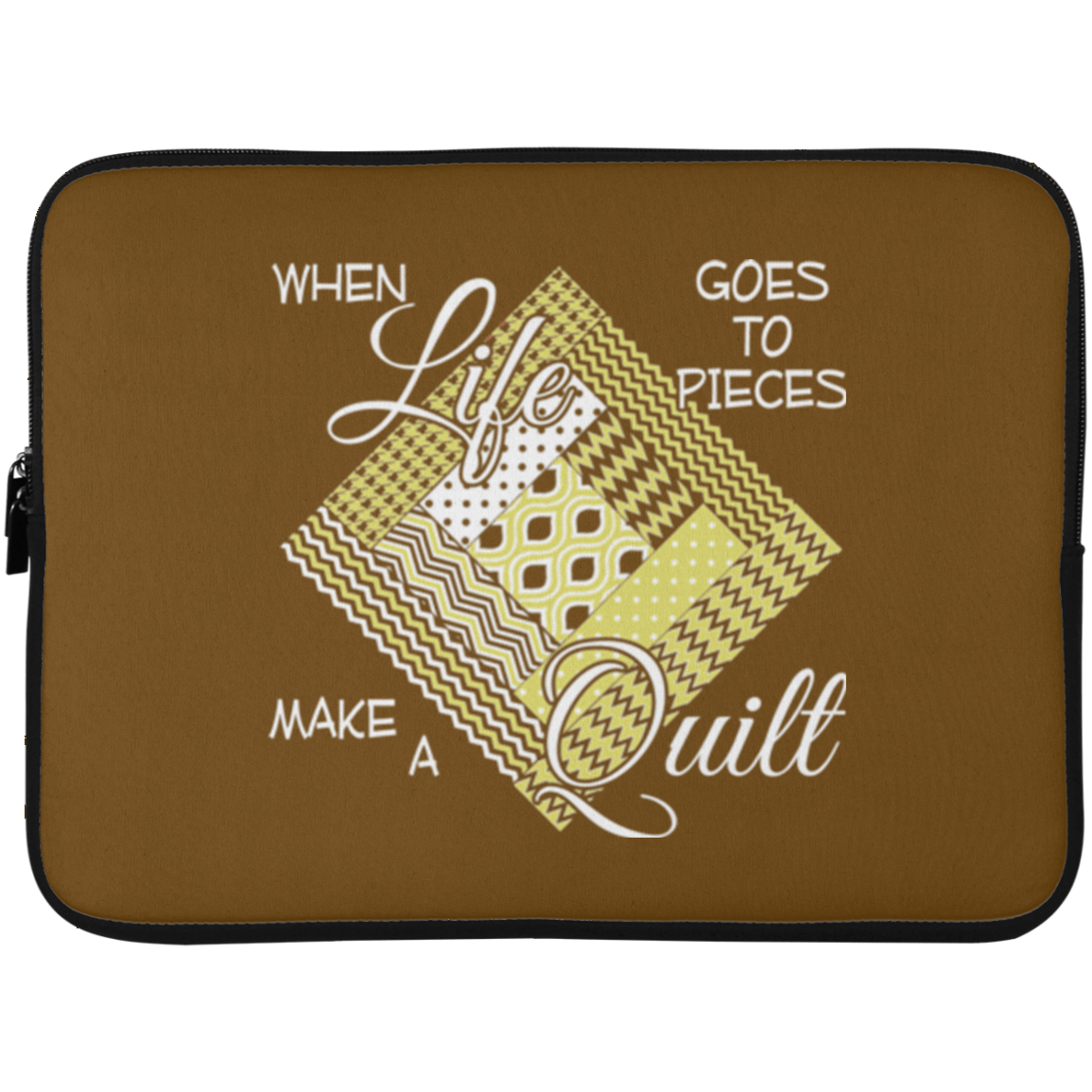 Make a Quilt (yellow) Laptop Sleeves