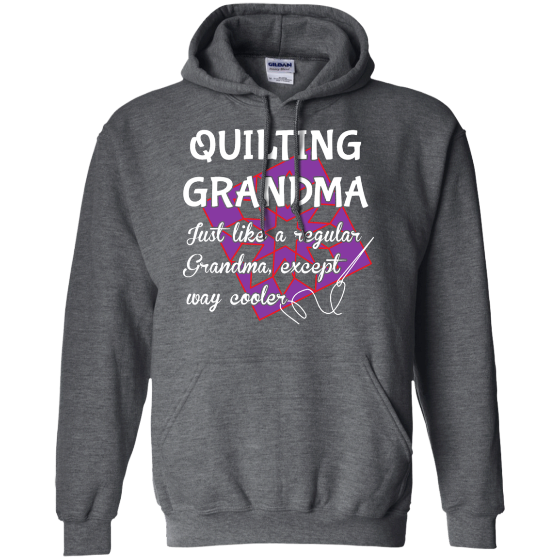 Quilting Grandma Pullover Hoodie