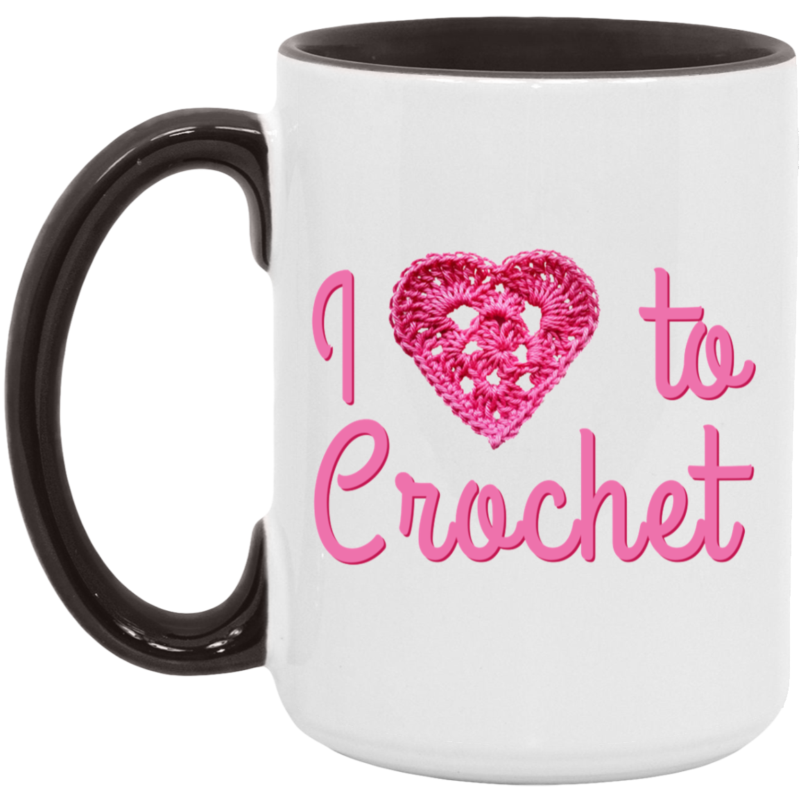 I Heart to Crochet Mugs