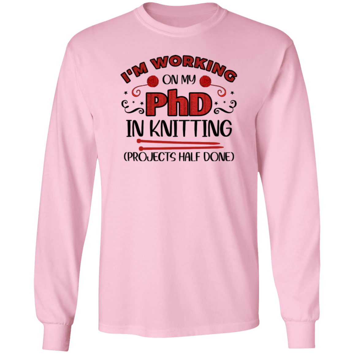 PhD in Knitting LS Ultra Cotton T-Shirt