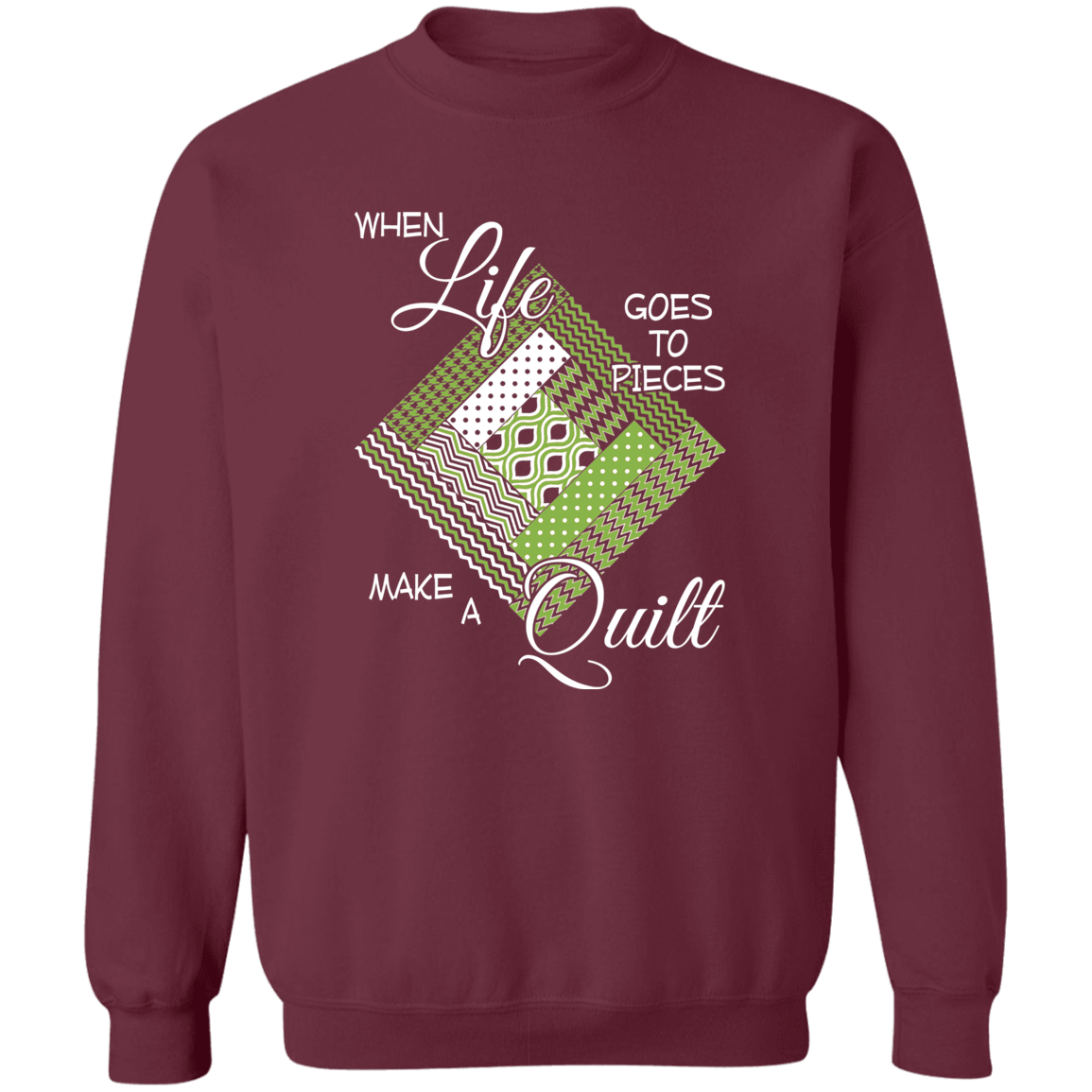 Make a Quilt (Greenery) Sweatshirt