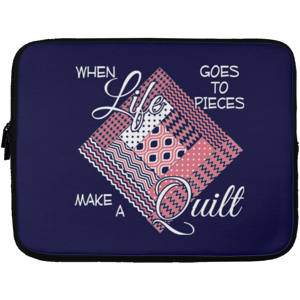 Make a Quilt (pink) Laptop Sleeves