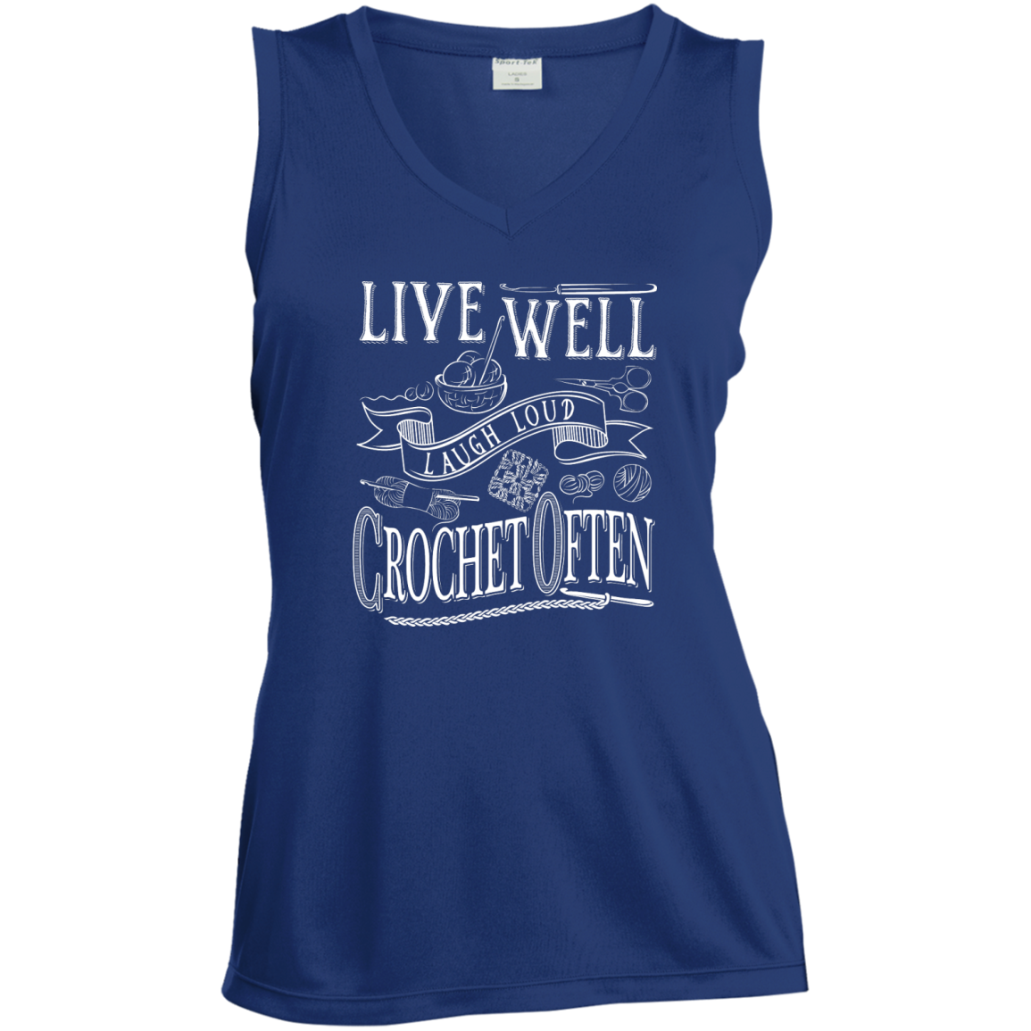 Crochet Often Ladies Sleeveless V-neck - Crafter4Life - 5