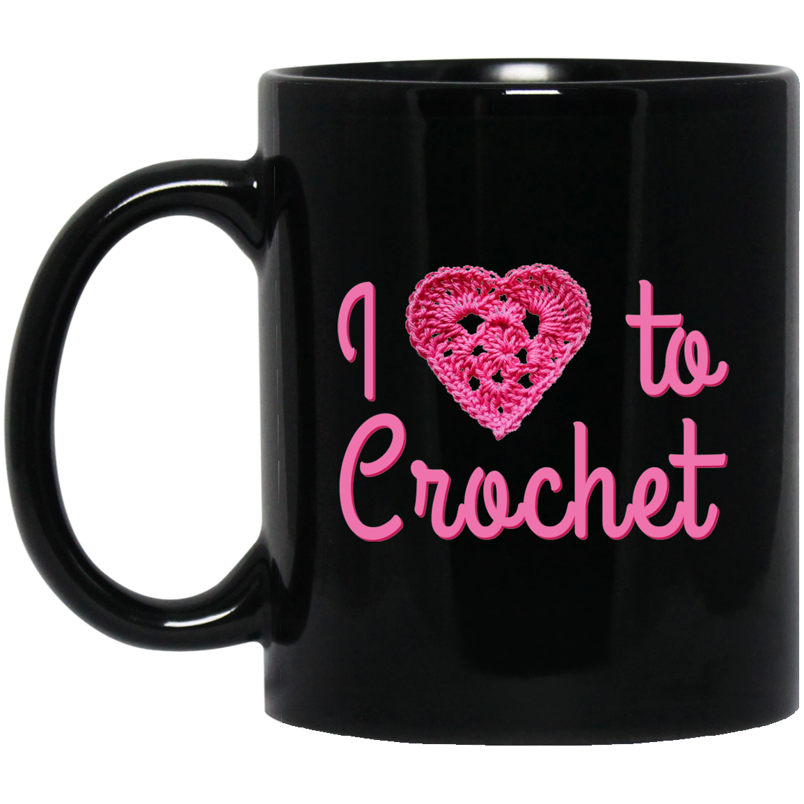 I Heart to Crochet Mugs