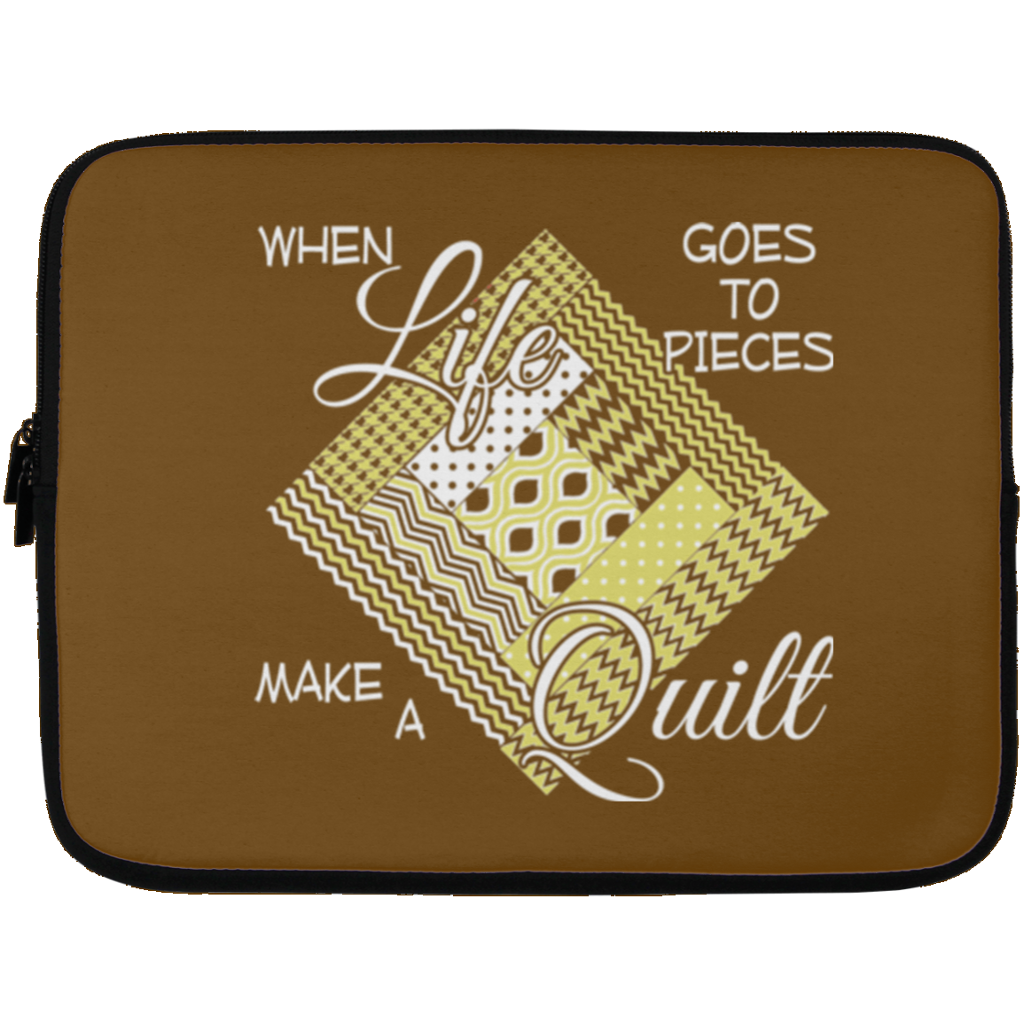 Make a Quilt (yellow) Laptop Sleeves
