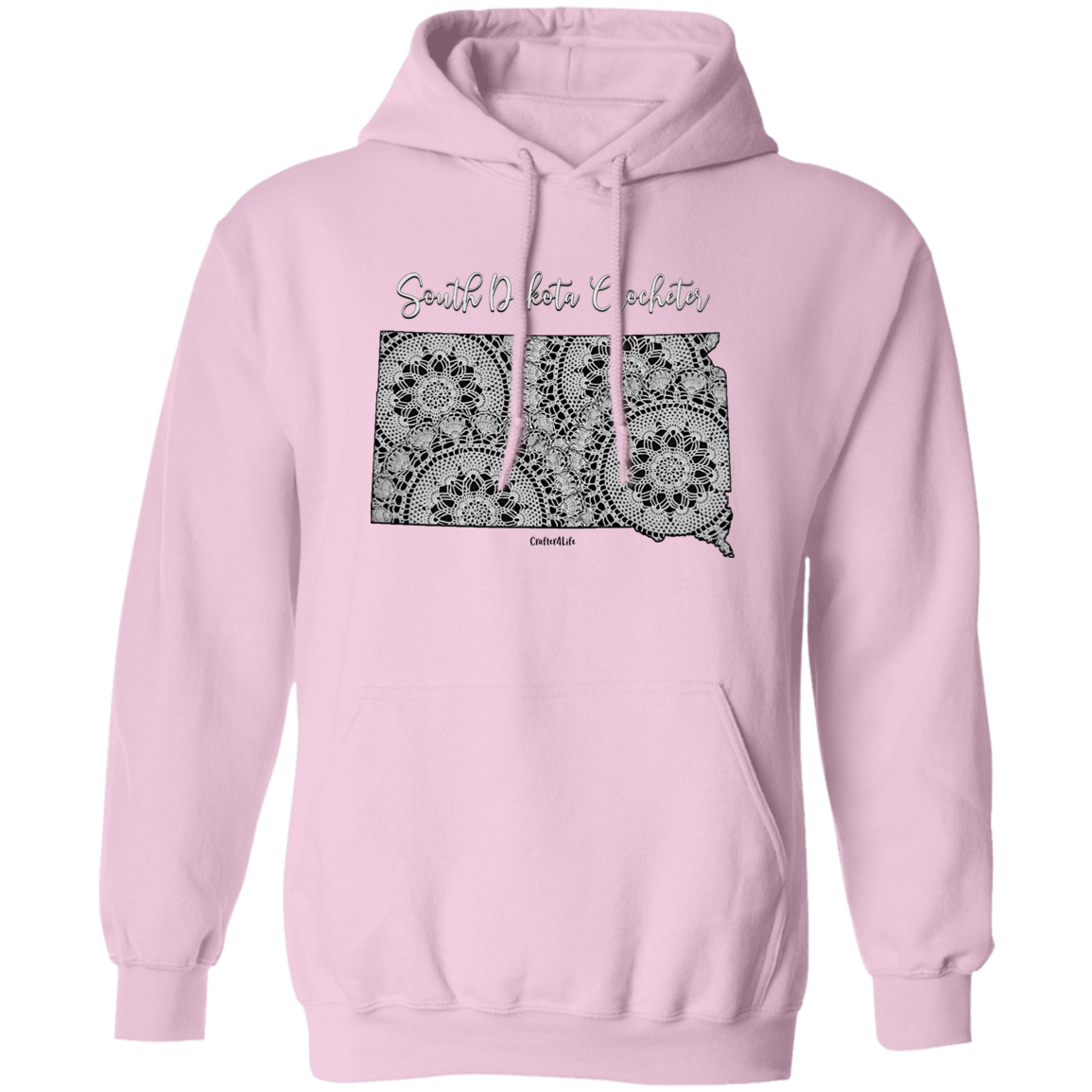 South Dakota Crocheter Pullover Hoodie