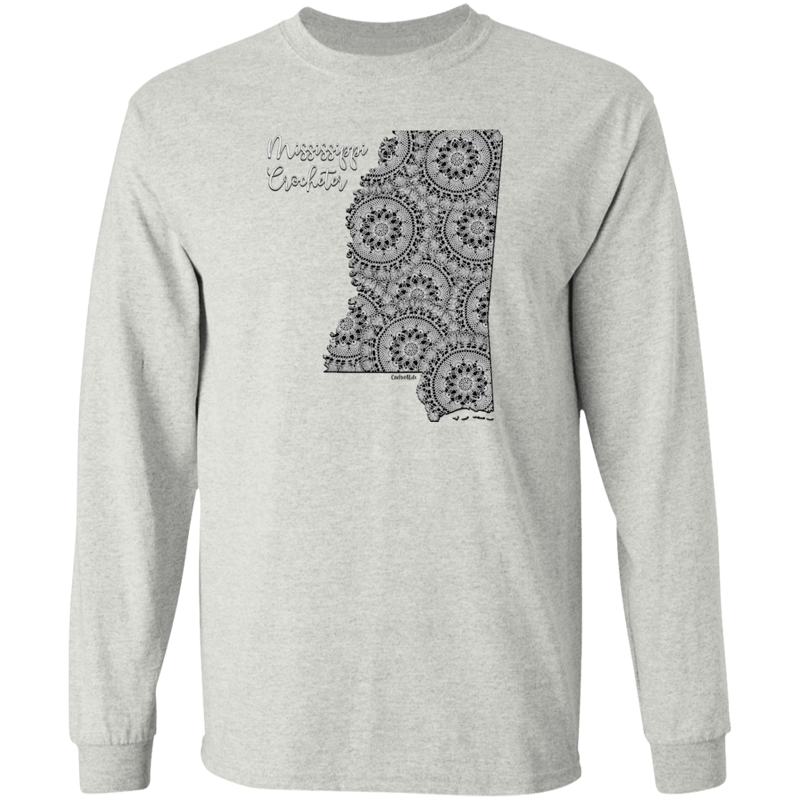Mississippi Crocheter LS Ultra Cotton T-Shirt