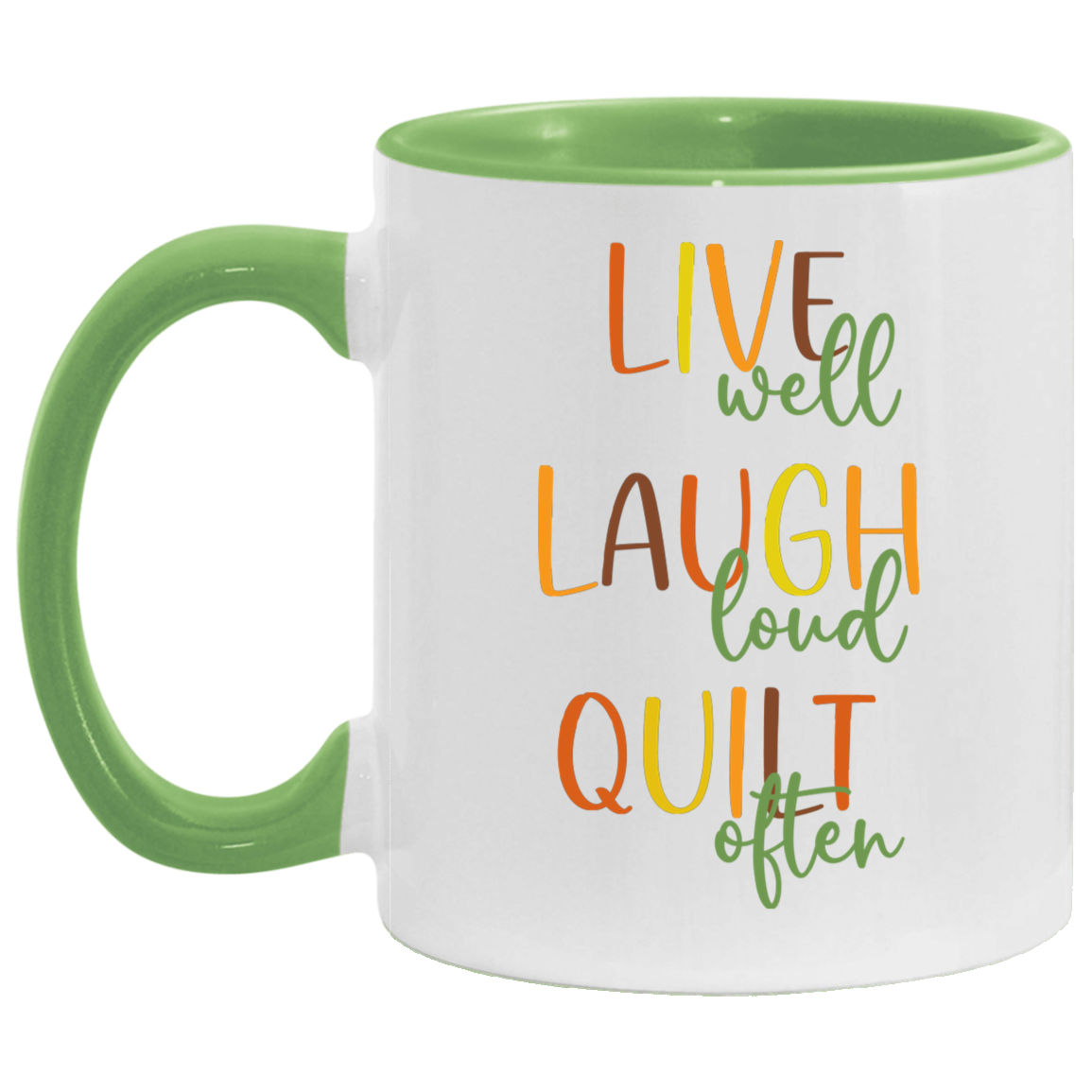 Live Well Quilt Often Mugs