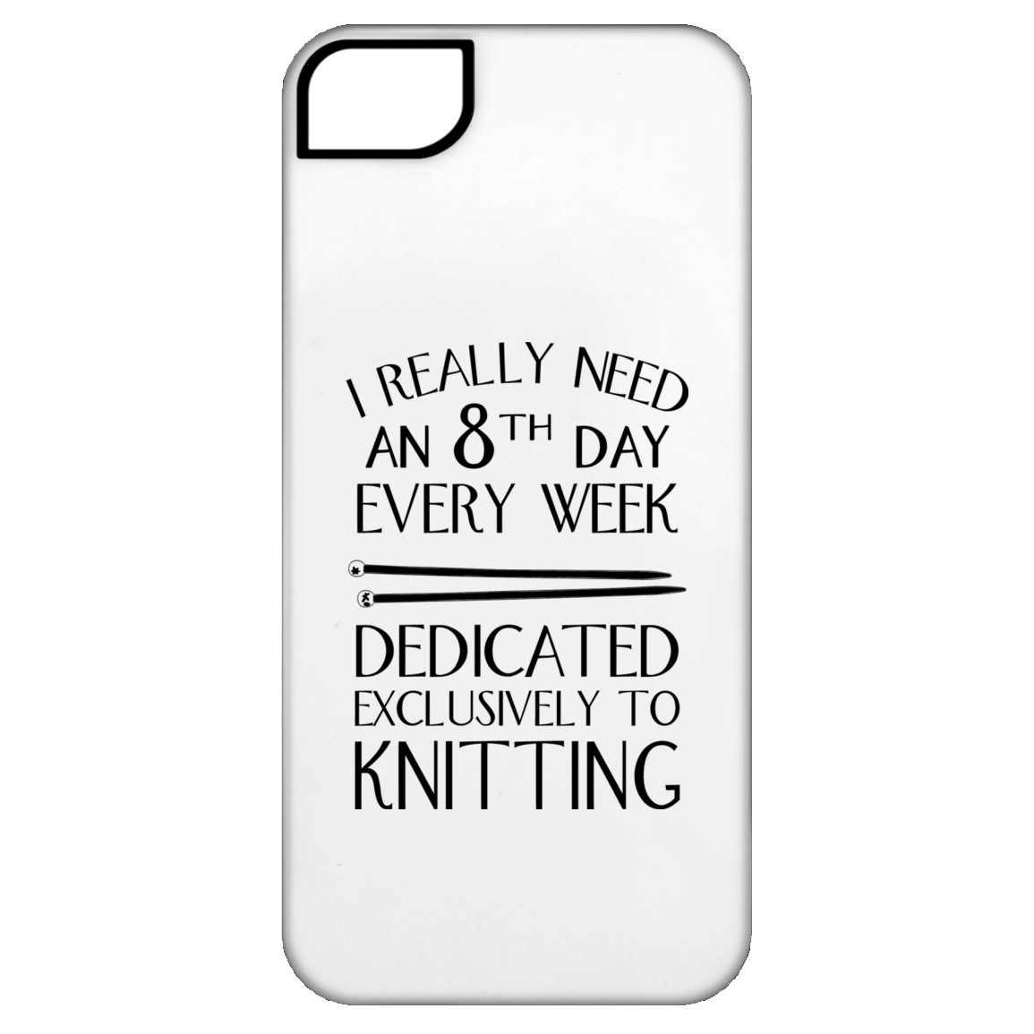 8th Day For Knitting iPhone Cases