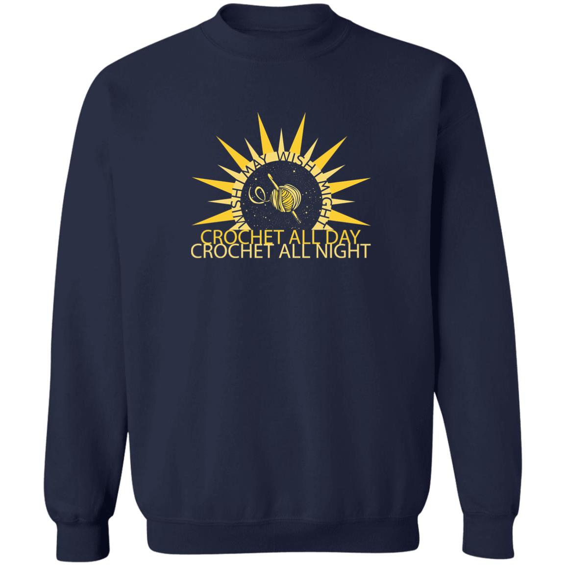 Wish I May Crochet Sweatshirt