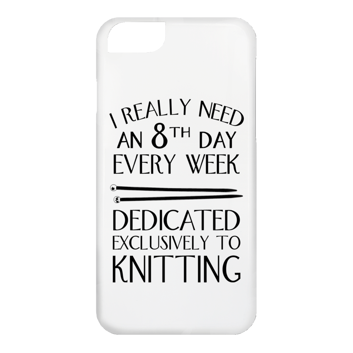 8th Day For Knitting iPhone Cases