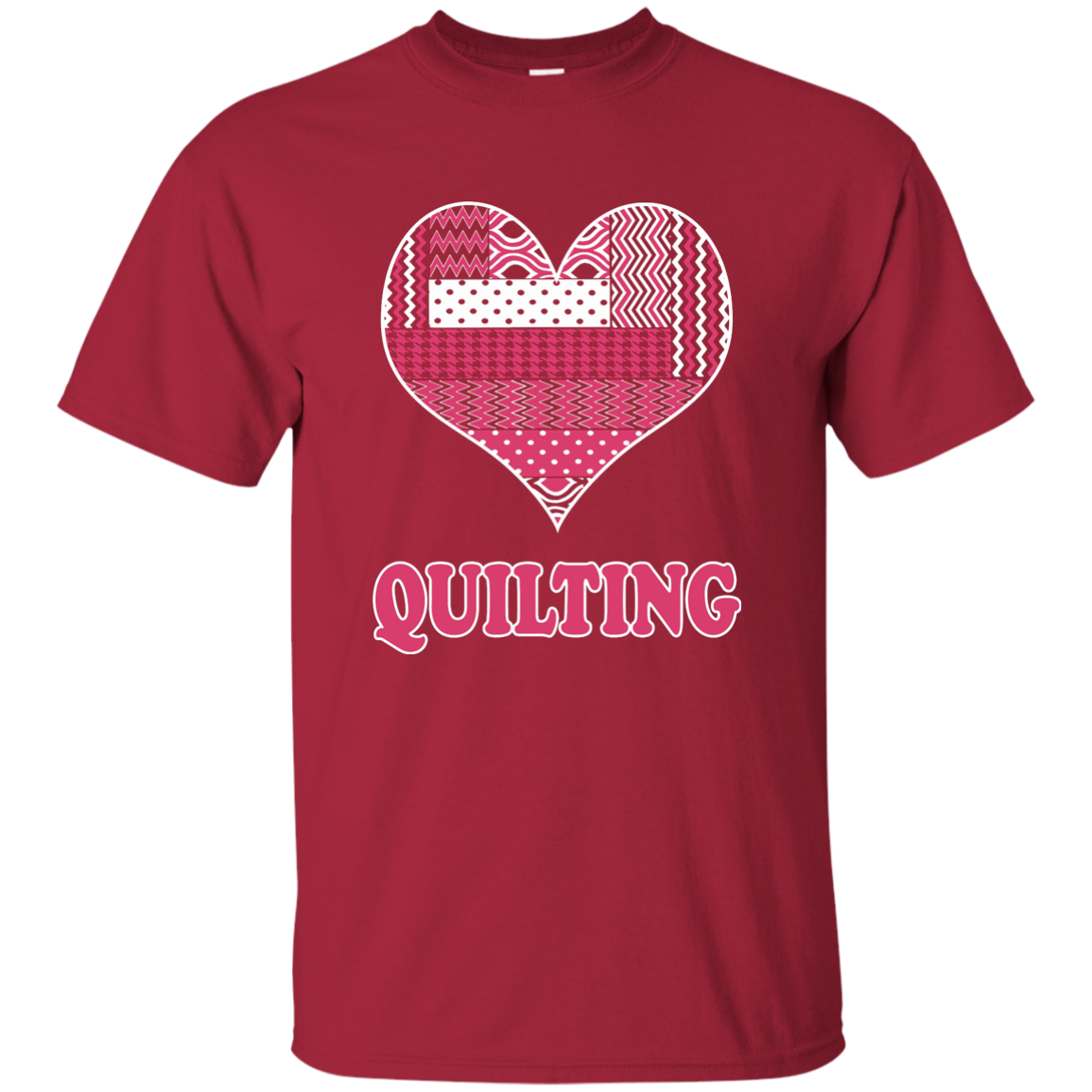 Heart Quilting Custom Ultra Cotton T-Shirt - Crafter4Life - 4