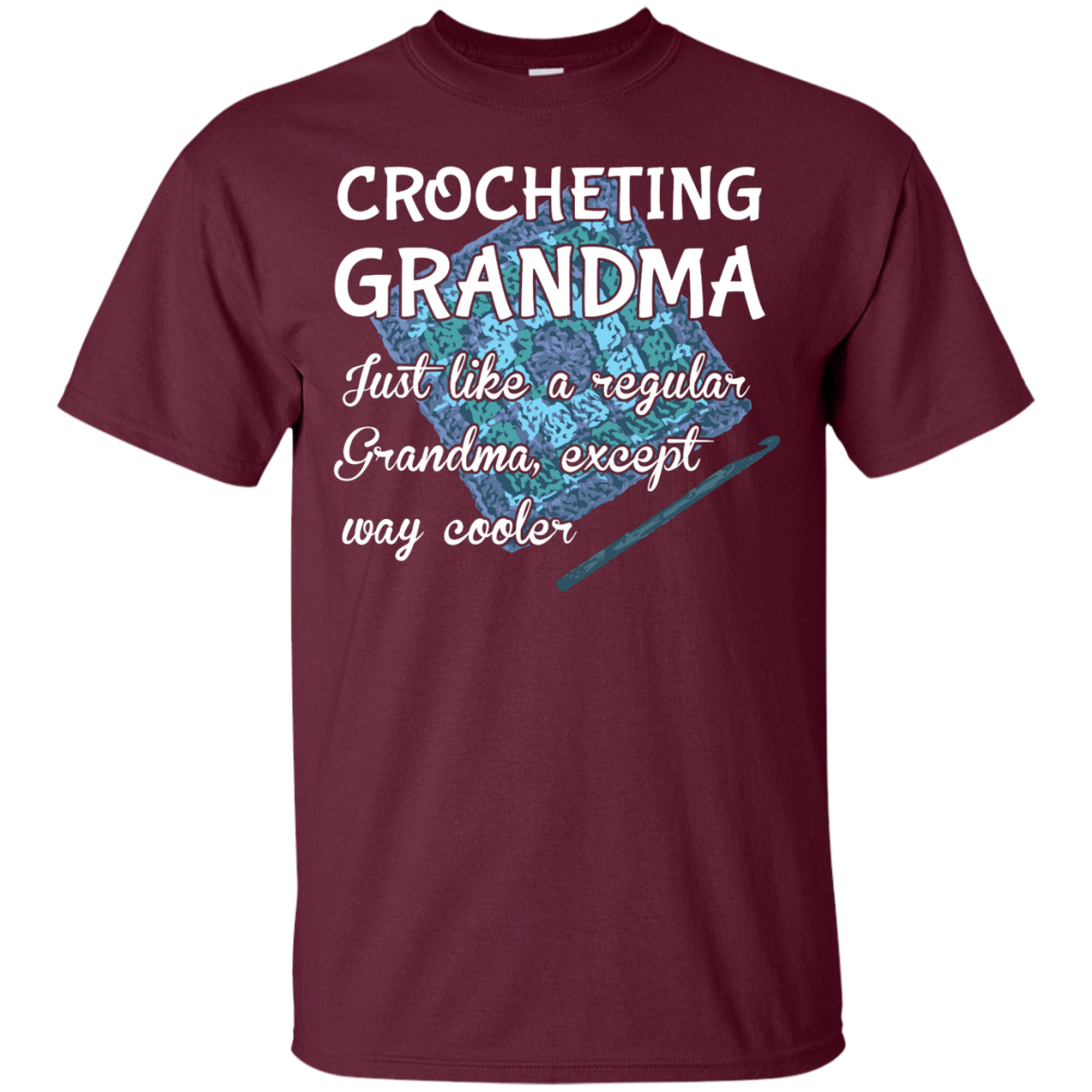 Crocheting Grandma Custom Ultra Cotton T-Shirt