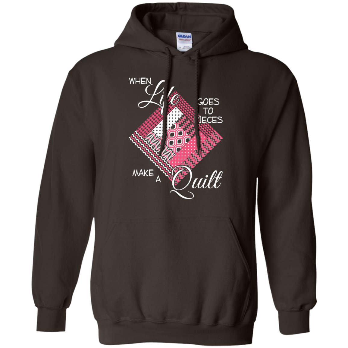 Make a Quilt (pink) Pullover Hoodies - Crafter4Life - 5