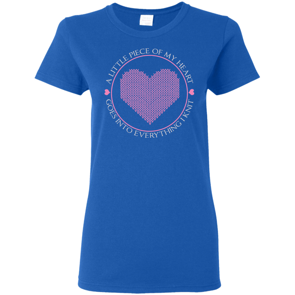 Piece of My Heart (Knit) Ladies Cotton T-Shirt