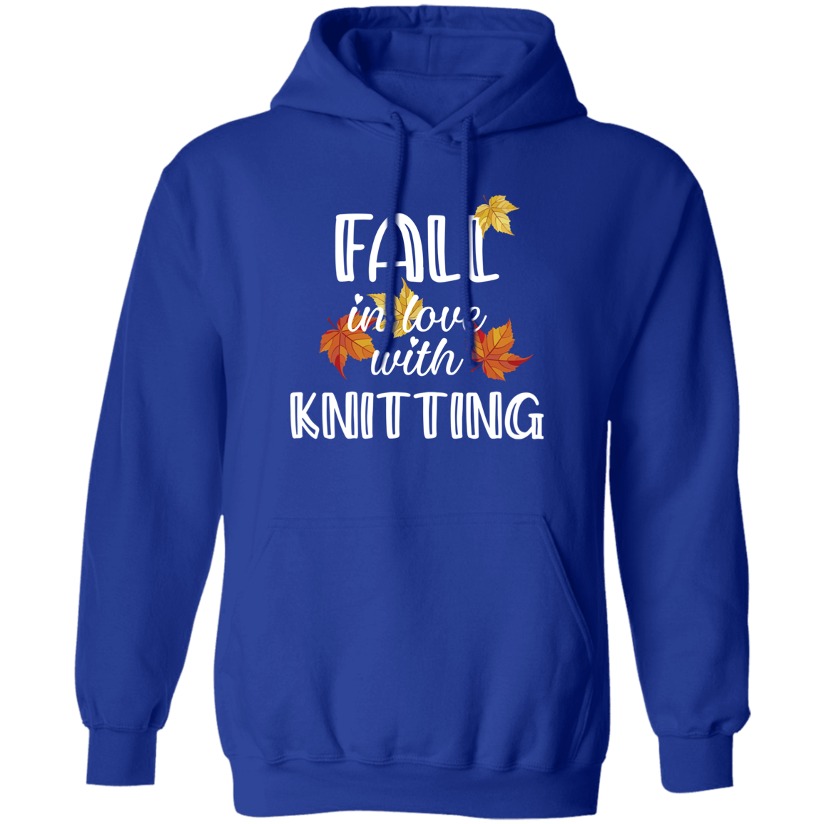 Fall in Love with Knitting Pullover Hoodie