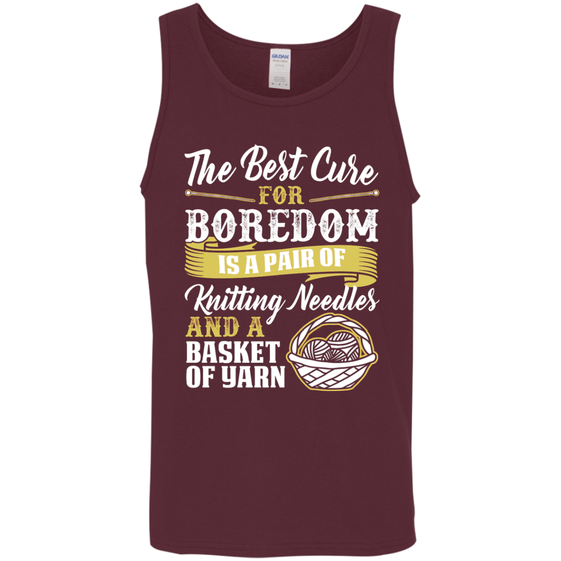 The Best Cure for Boredom is Knitting Cotton Tank Top