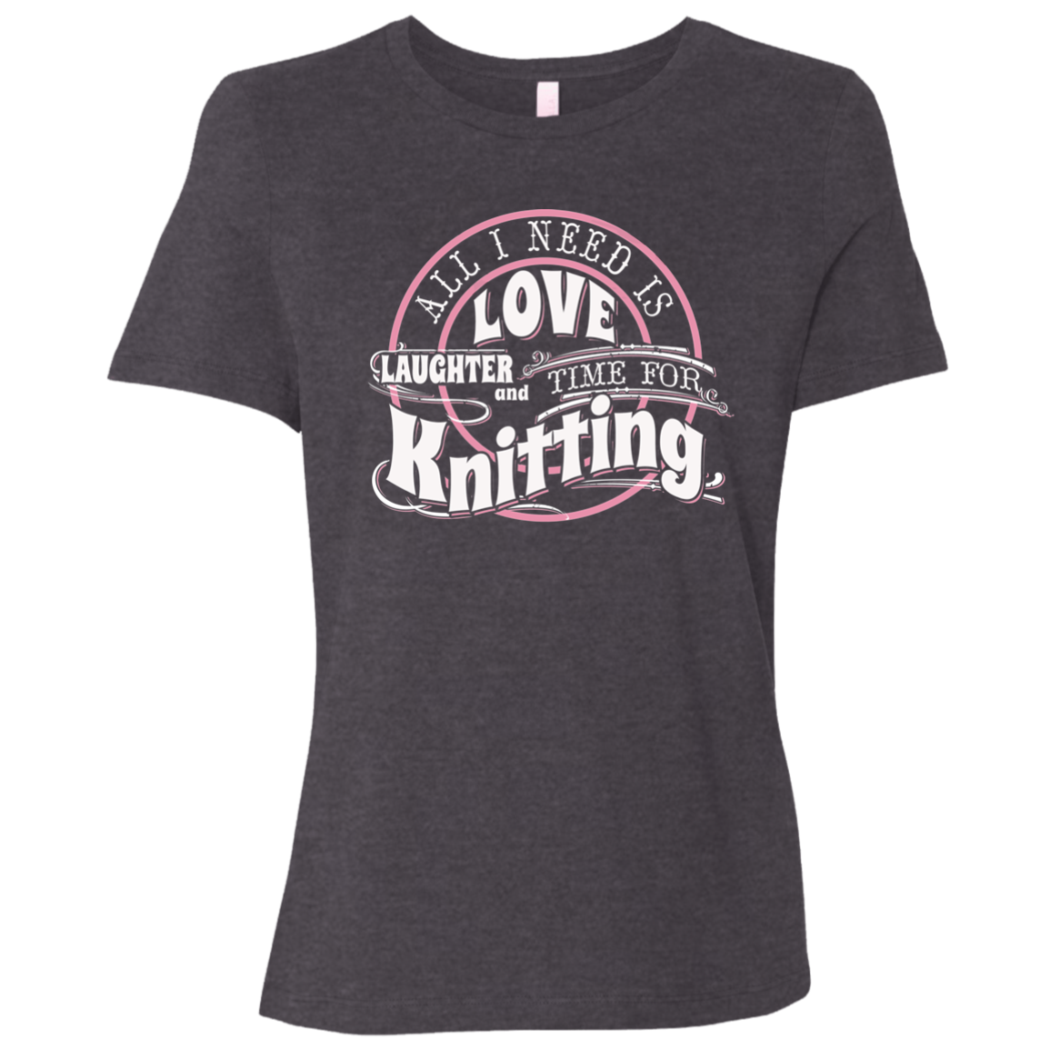 Time for Knitting Ladies Relaxed Jersey Short-Sleeve T-Shirt
