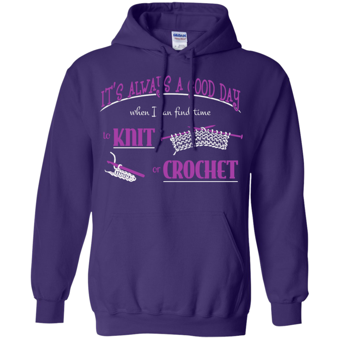 Good Day to Knit or Crochet Hoodies - Crafter4Life - 5