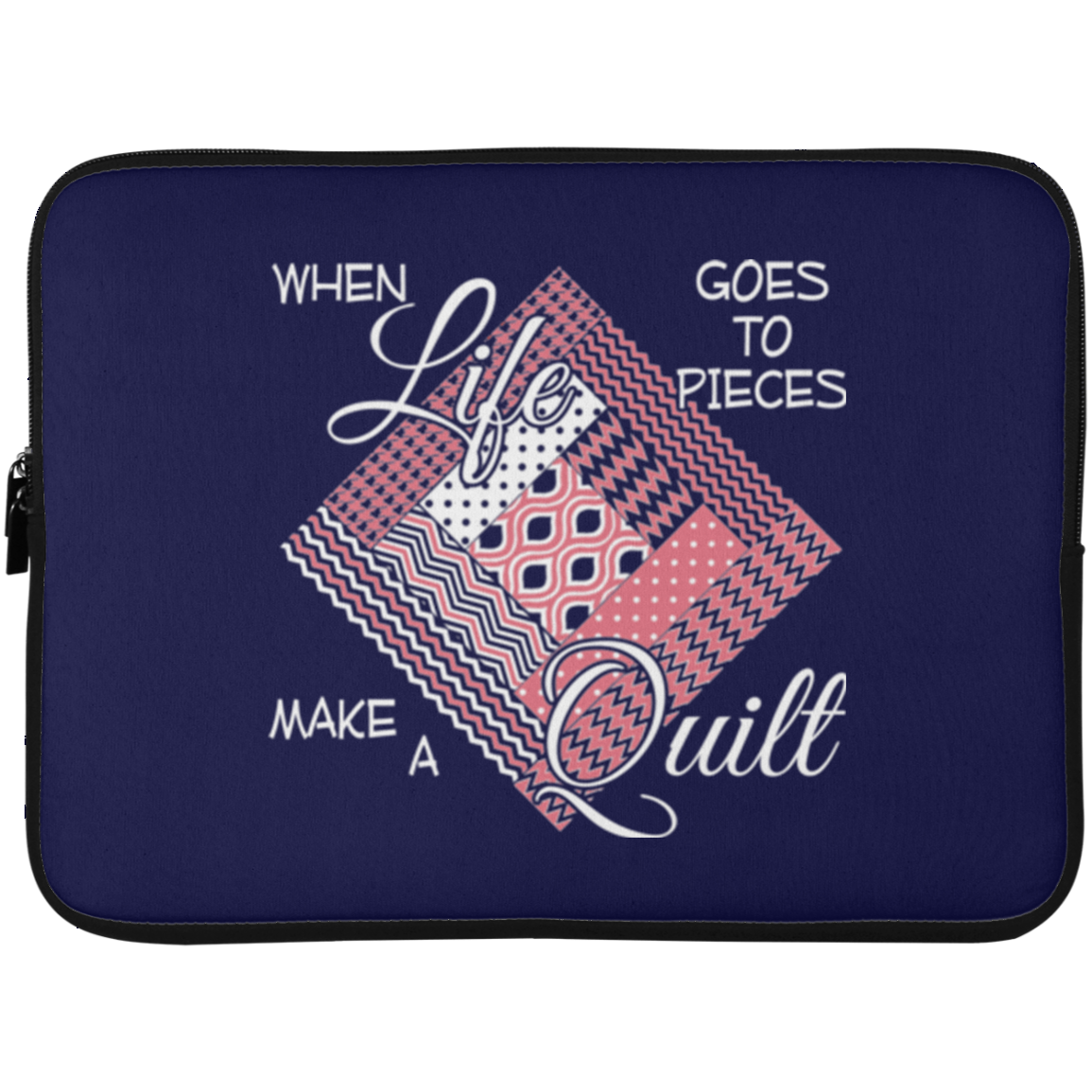 Make a Quilt (pink) Laptop Sleeves