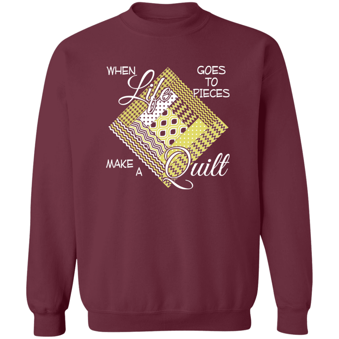 Make a Quilt (yellow) Sweatshirt