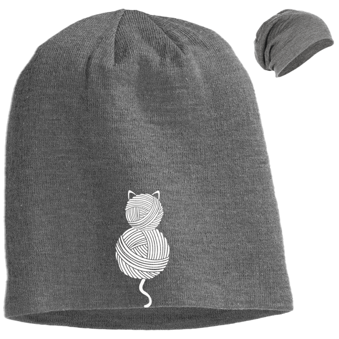 Yarn Kitty Slouch Beanie