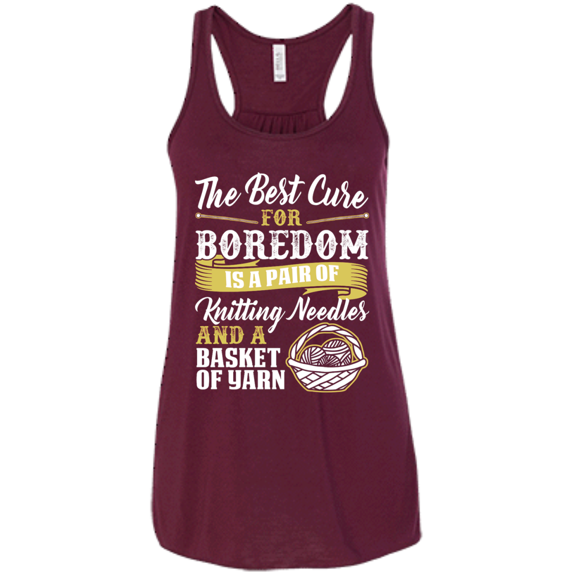 The Best Cure for Boredom is Knitting Flowy Racerback Tank