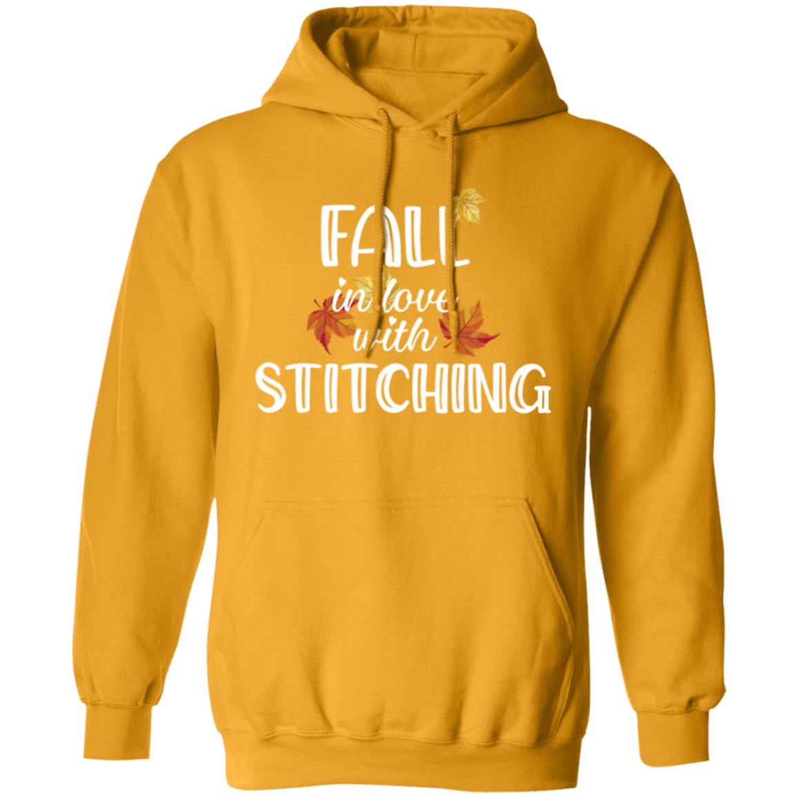 Fall in Love with Stitching Pullover Hoodie