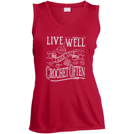 Crochet Often Ladies Sleeveless V-neck - Crafter4Life - 1