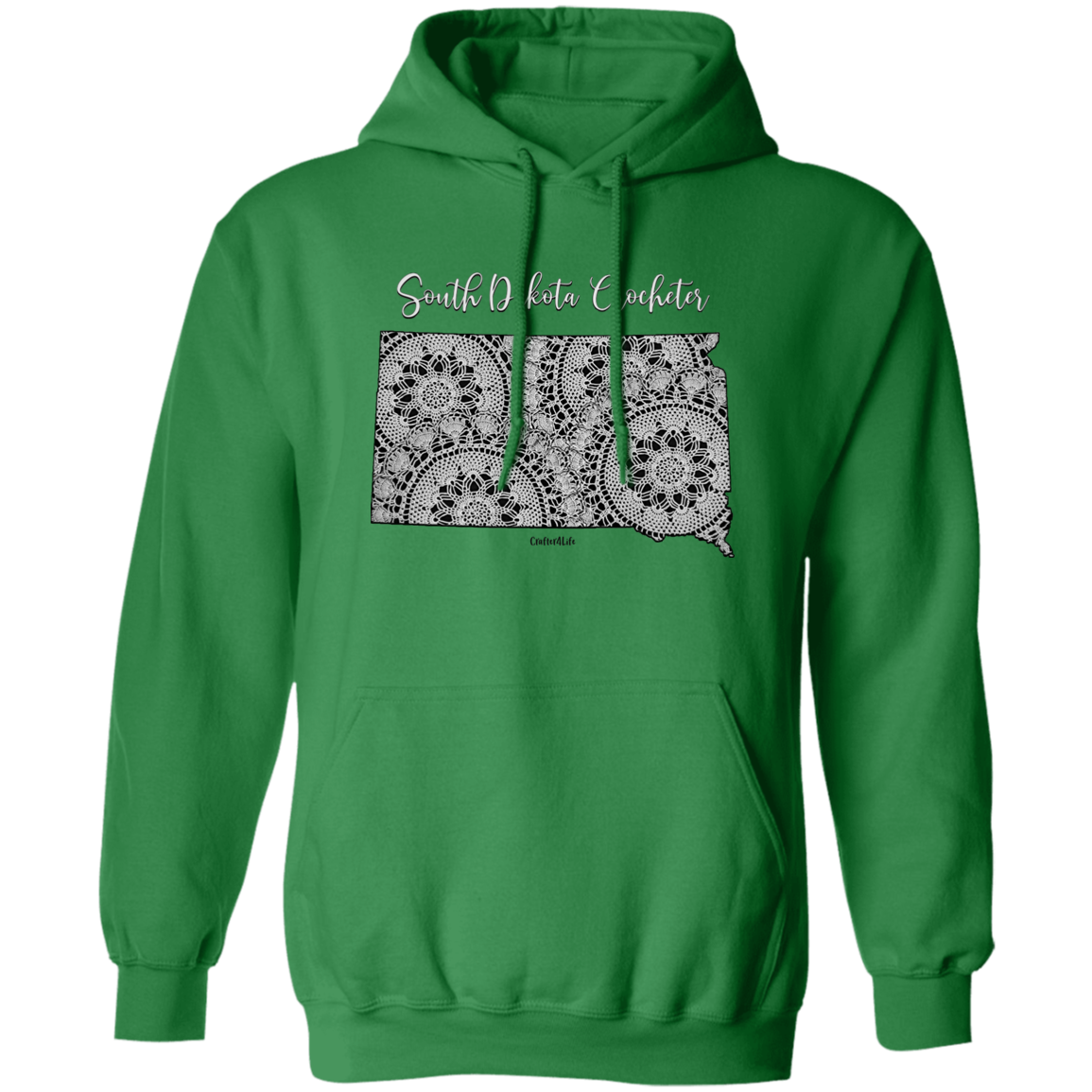 South Dakota Crocheter Pullover Hoodie
