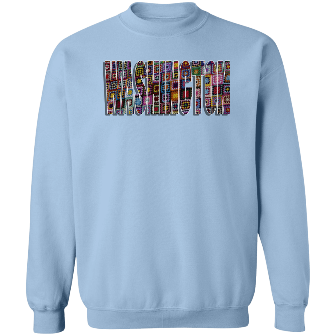 Washington Crochet Crewneck Pullover Sweatshirt