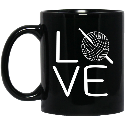 LOVE Crochet Mugs