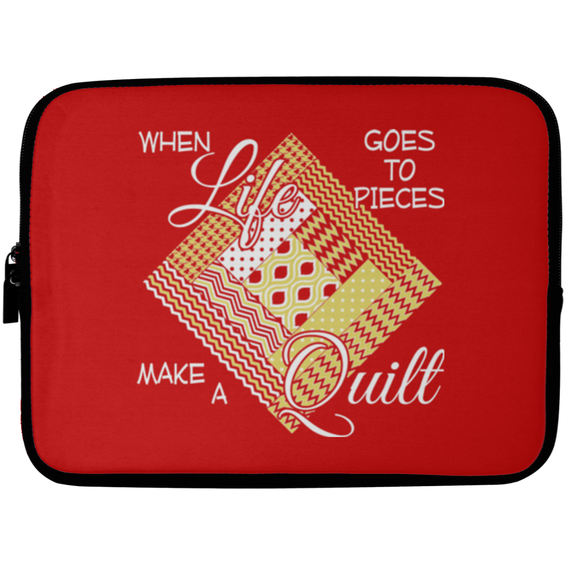 Make a Quilt (yellow) Laptop Sleeves